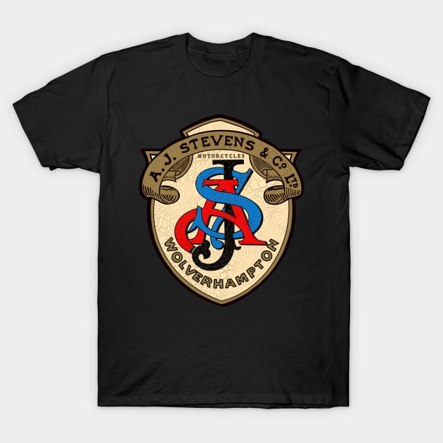 The Legendary AJS Motorcycles Of Wolverhampton T-Shirt by MotorManiac